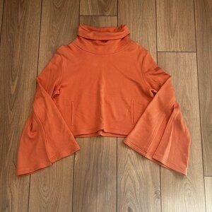 Free People Movement Cropped Turtleneck Sweater